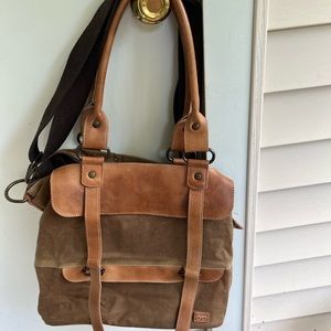 Bed Stu vintage leather weekend bag